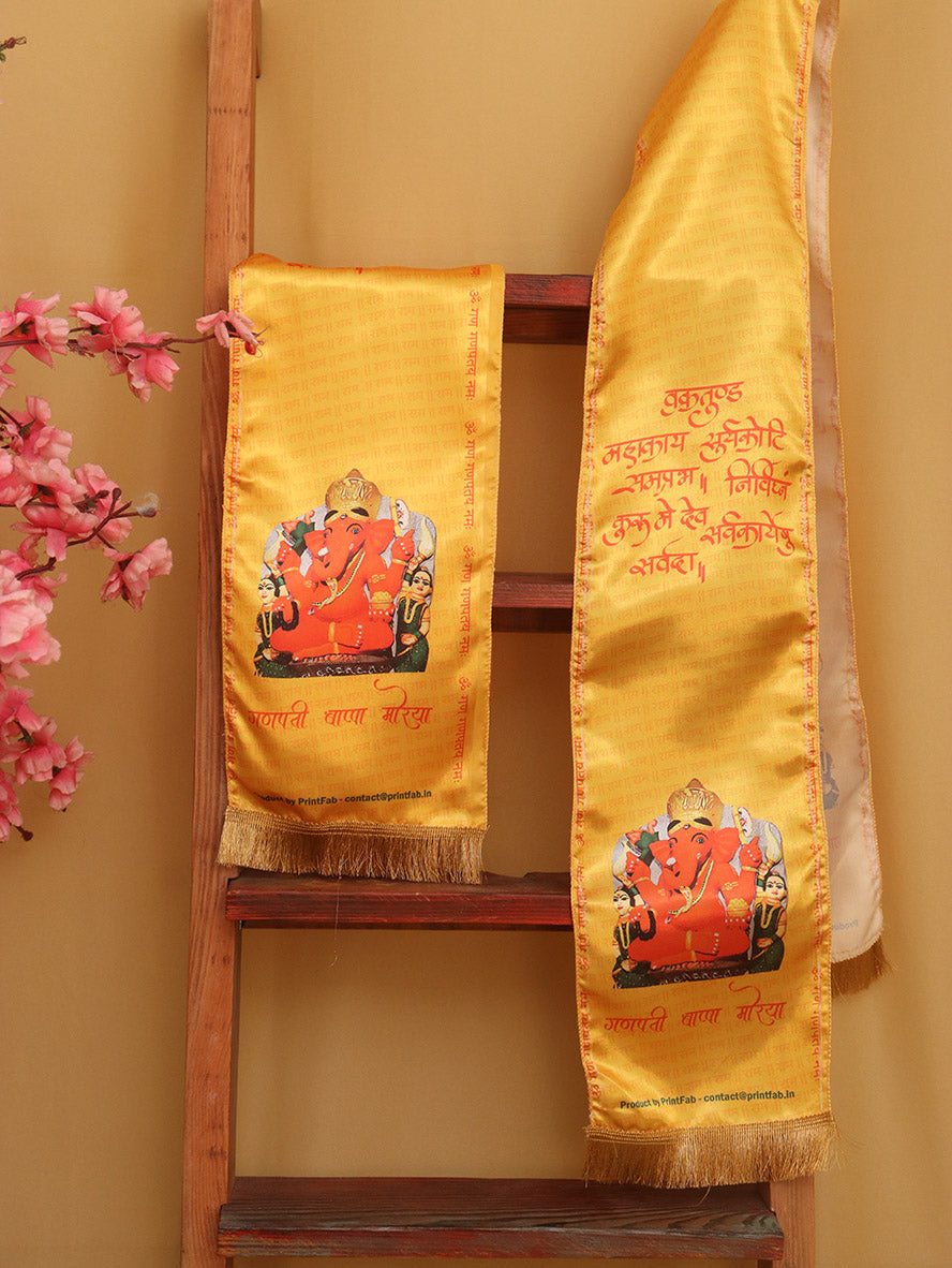 Ganpati Ashirwad Stoles: Faithful Fashion for the Modern Devotee - Luxurion World - Luxurion World