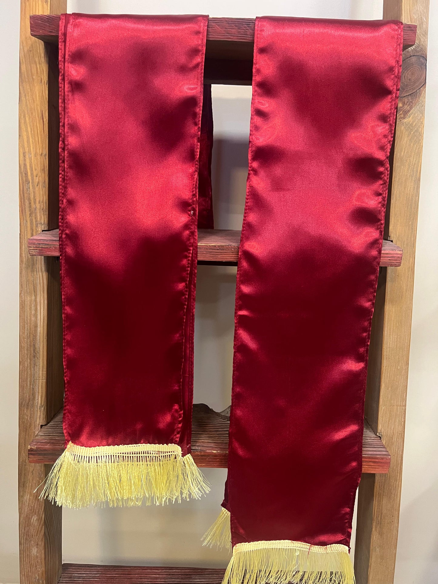 Luxurion World’s Maroon plain unisex silk stole bring timeless elegance, making every wedding, anniversary, birthday, or celebration special by welcoming guests with warmth and grace - Luxurion World