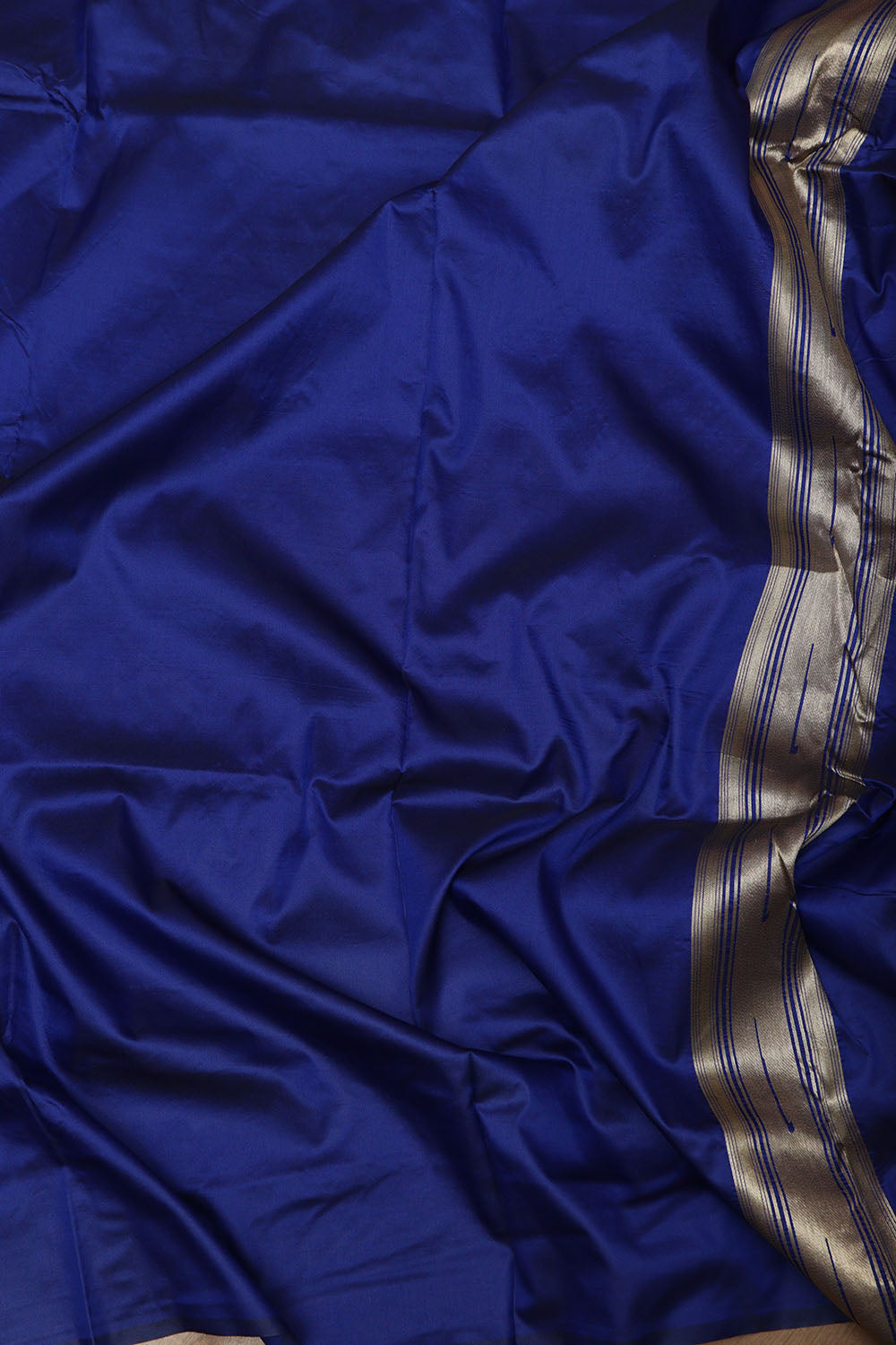 Blue Paithani Silk Parrot & Flower Saree - Luxurion World