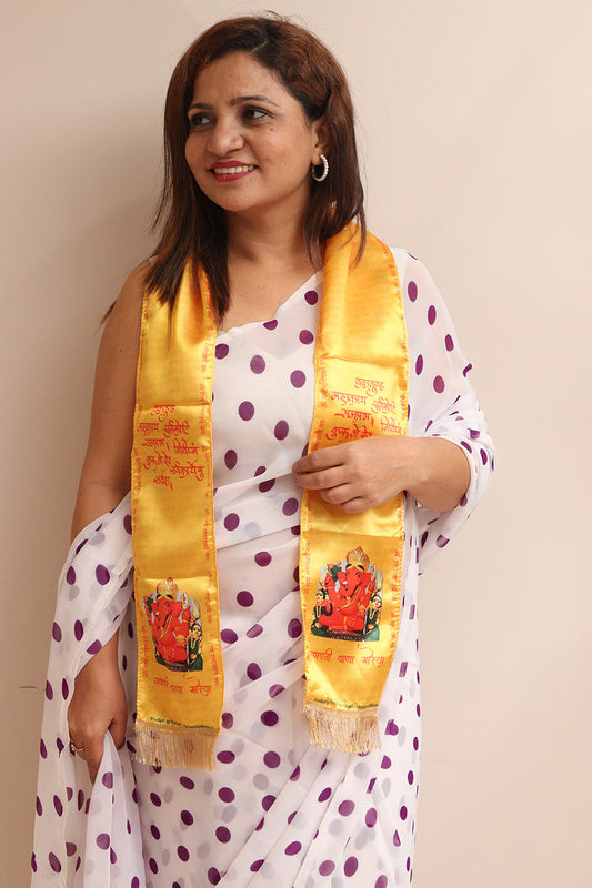 Ganpati Ashirwad Stoles: Faithful Fashion for the Modern Devotee - Luxurion World - Luxurion World