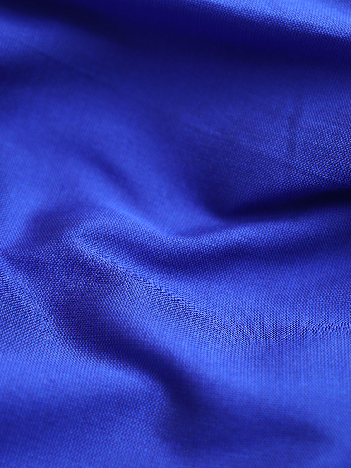 Blue Plain Silk Fabric ( 1 Mtr ) - divyaindia 