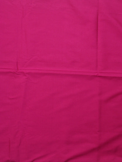 Pink Plain Silk Fabric ( 1 Mtr ) - divyaindia 