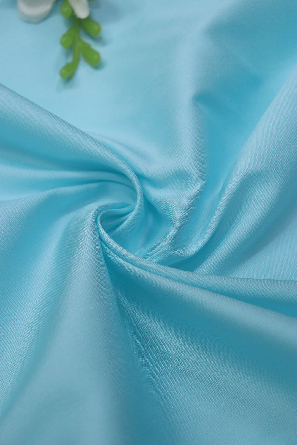 Blue Silk Fabric: 1 Mtr of Plain Elegance