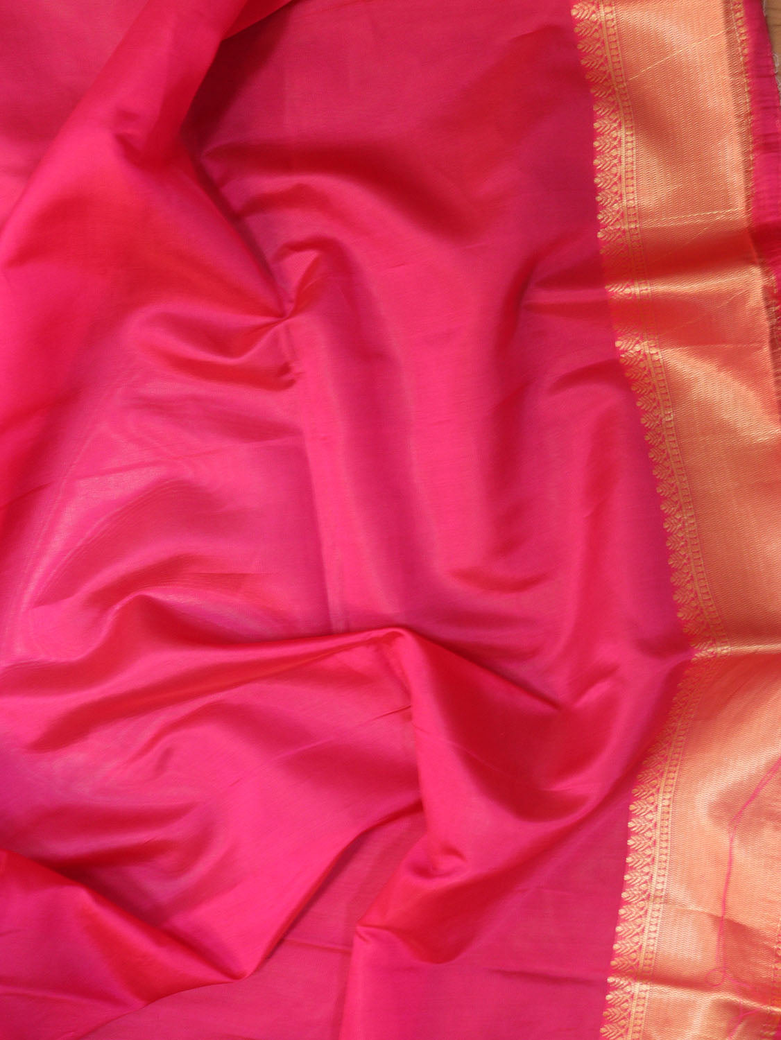 Pink Banarasi Cotton Silk Meenakari Saree - divyaindia 