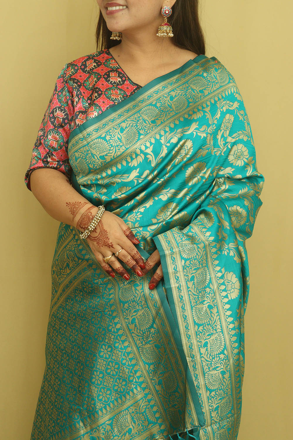 Royal Blue Banarasi Silk Saree - Elegant and Timeless