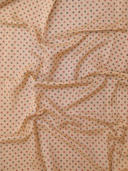 Pastel Jamdani Print Semi Tussar Silk Saree