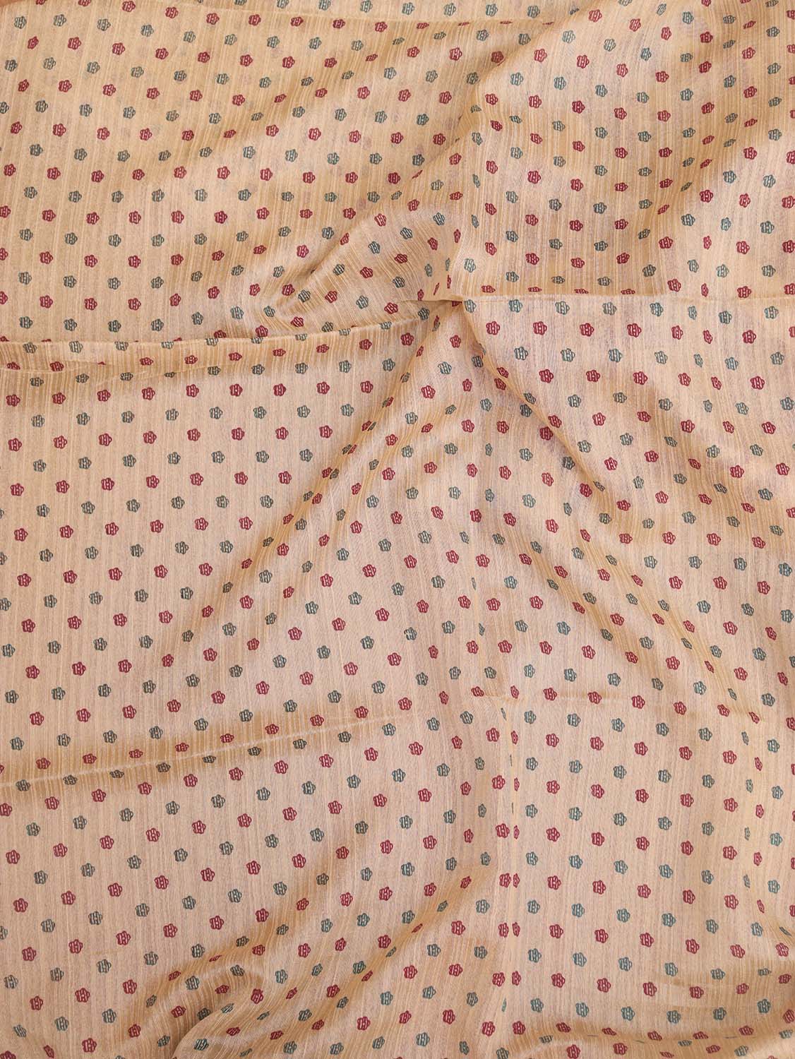 Pastel Jamdani Print Semi Tussar Silk Saree