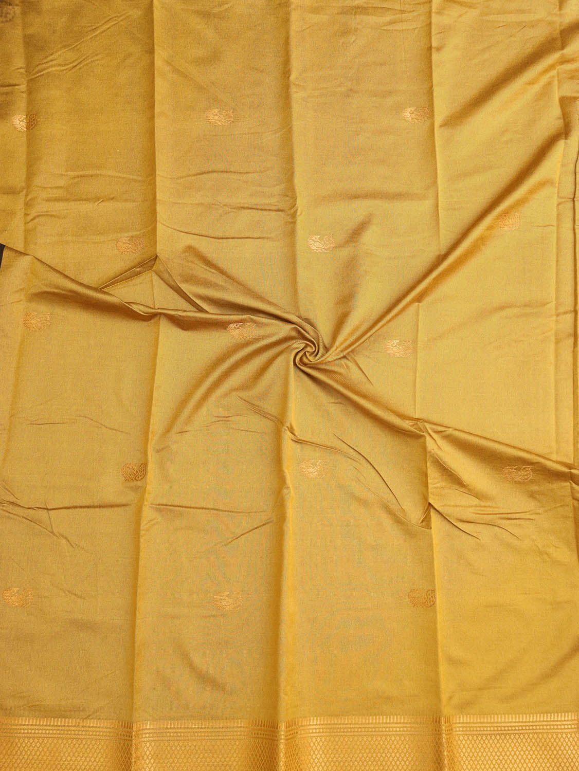 Golden And Black Paithani Cotton Silk Saree - divyaindia 