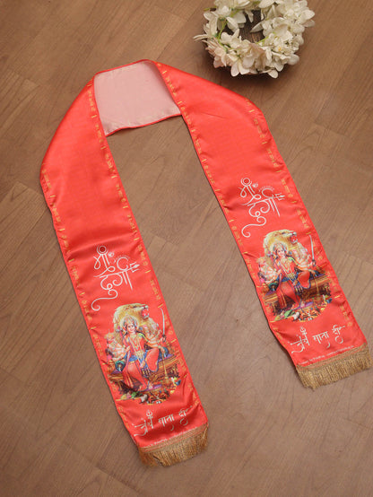 Divine Maa Durga Stole: Embrace Spiritual Serenity ( Set Of 1 )